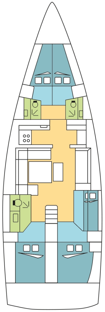 Dufour Dufour 500 Grand Large in Jolly Harbour on SamBoat