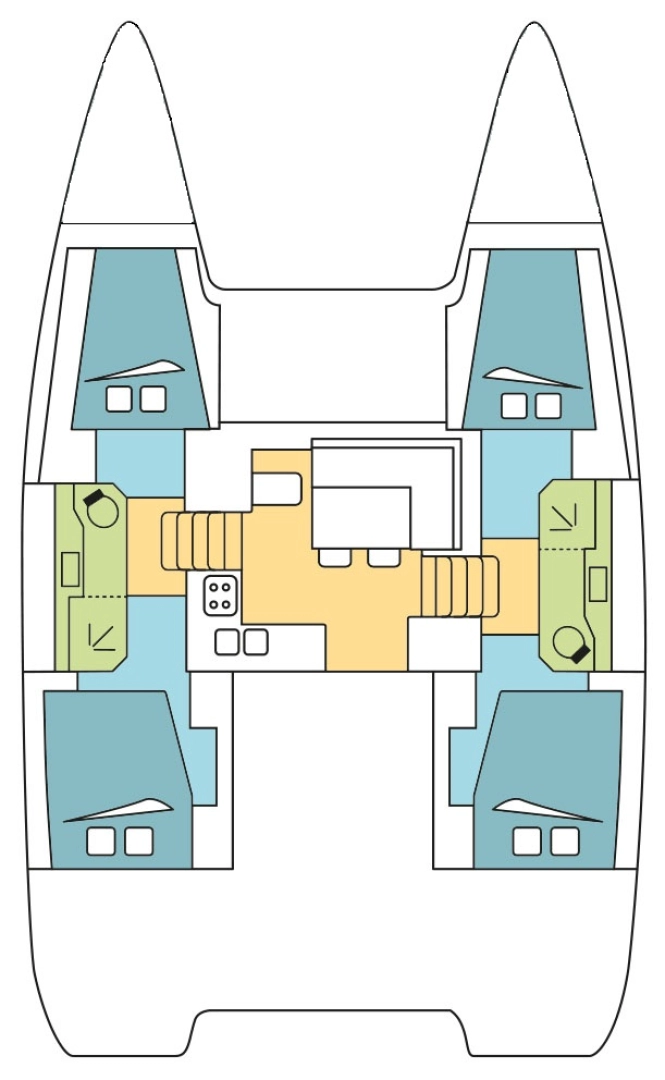 Bareboat Rental Catamaran Lagoon with a boat licence