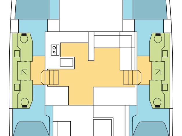 Rent a Bavaria Nautitech 47 Power - 4 + 2 cab. Komolac