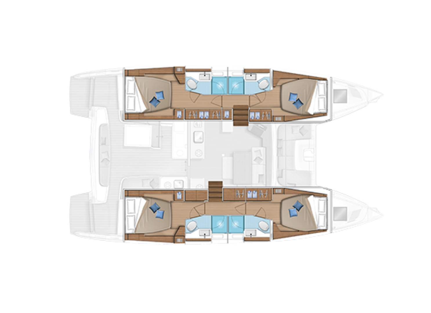 Catamaran rental with or without captain Lagoon Alimos