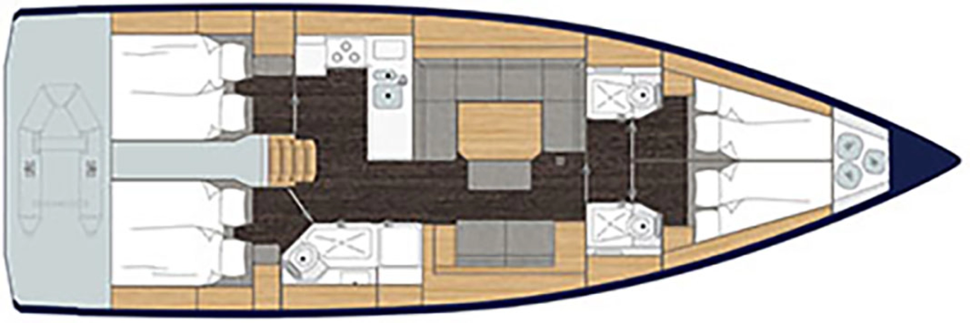Bareboat Rental Sailboat Bavaria with a boat licence