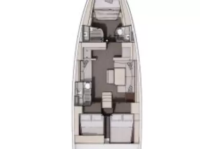 Bareboat Rental Sailboat Dufour with a boat licence