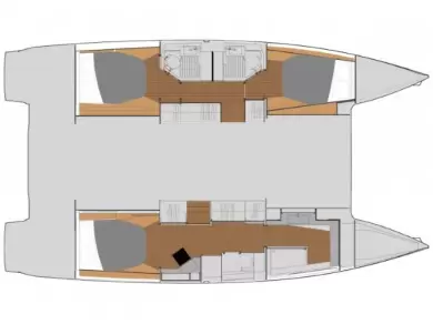 Bareboat Rental Catamaran Fountaine Pajot with a boat licence