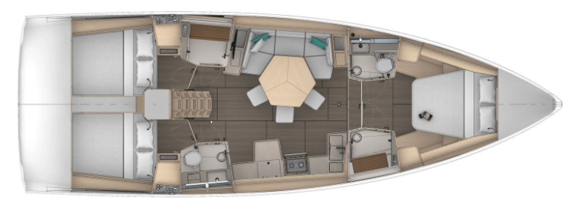 Bareboat Rental Sailboat Dufour with a boat licence