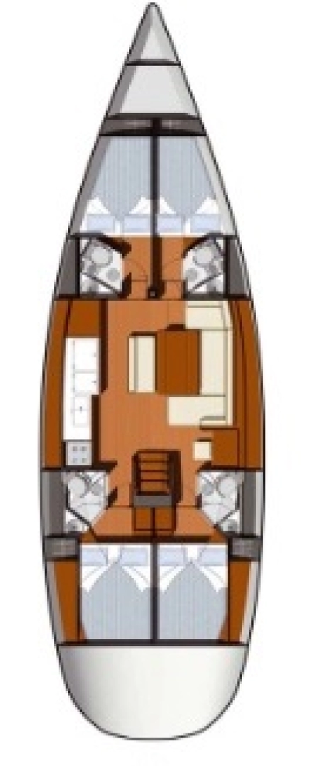 Sailboat rental in Tribunj - Jeanneau Sun Odyssey 49