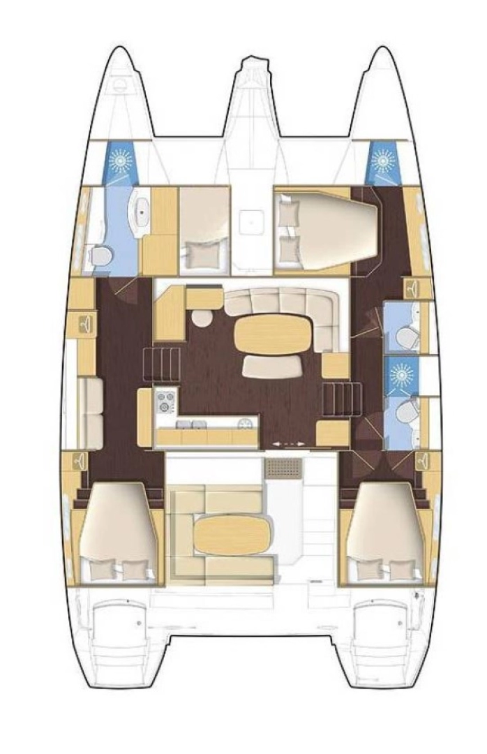 Catamaran rental with or without captain Lagoon Rogoznica