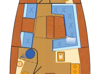 Bareboat Rental Sailboat Hanse with a boat licence