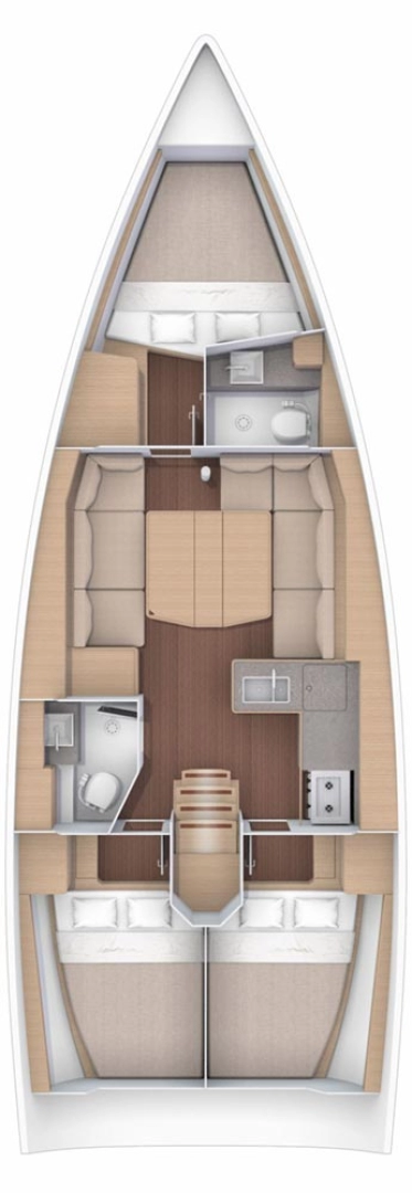 Sailboat rental in Trogir - Dufour Dufour 390