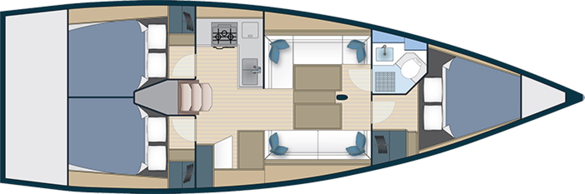 Sailboat rental in Biograd na Moru - More Boats More 40