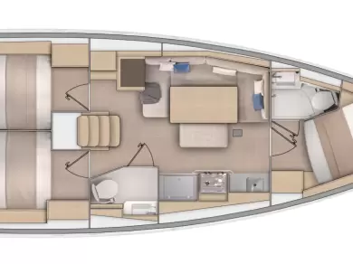 Sailboat rental in Split - Bénéteau Oceanis 37.1