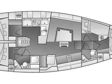 Sailboat rental in Sukošan - Elan Impression 444