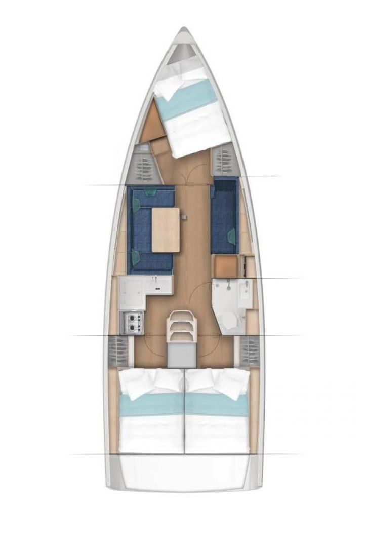 Sailboat rental in Pirovac - Jeanneau Sun Odyssey 380