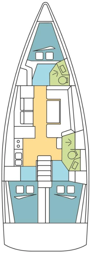 Sailboat rental with or without captain Bénéteau Komolac