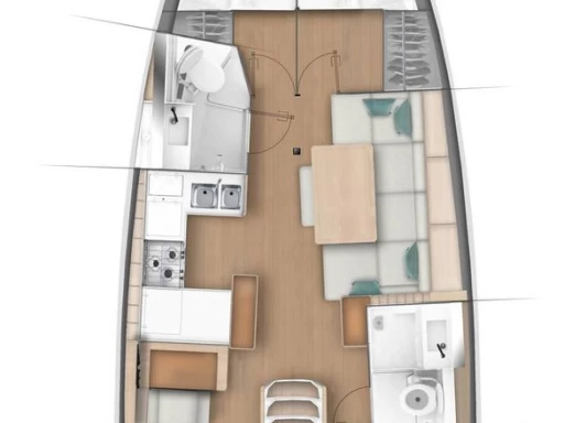 Sailboat rental with or without captain Jeanneau Paros (Island)