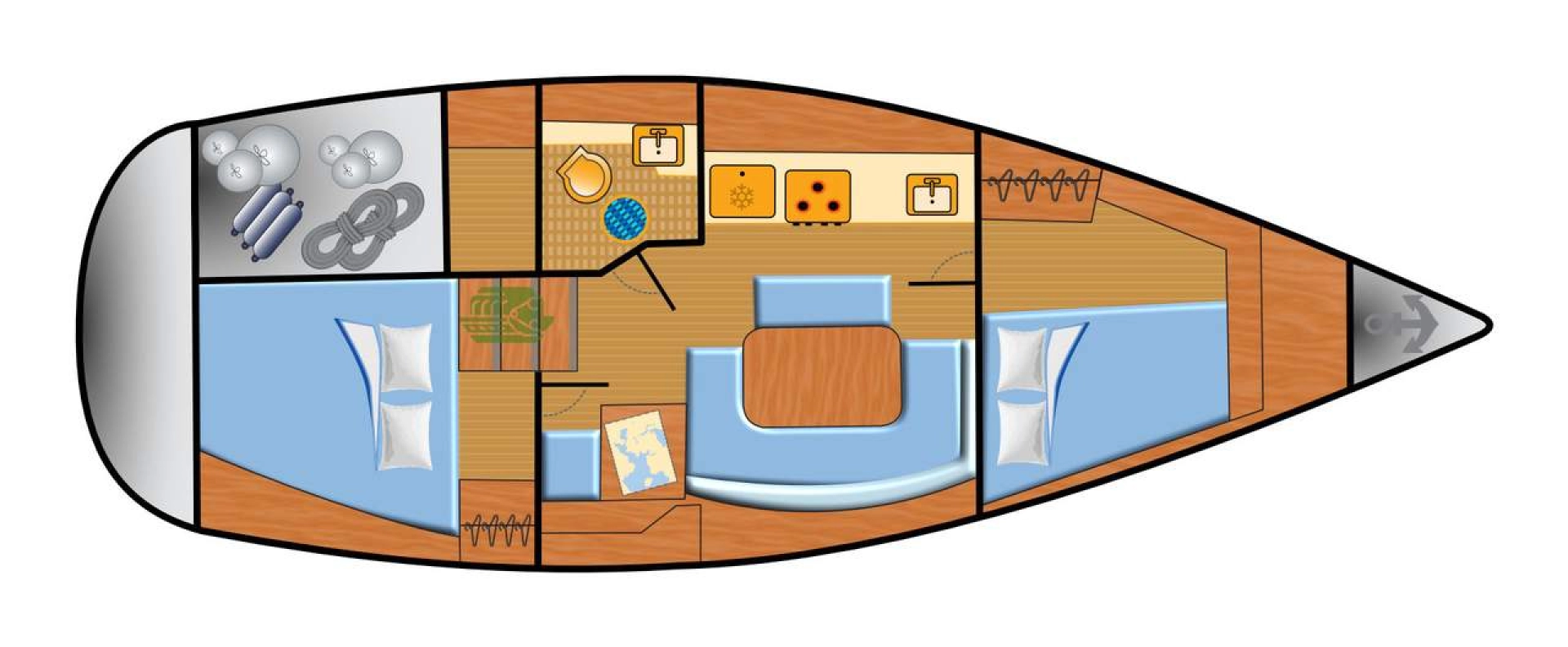 Boat rental Dufour Dufour 365 Grand Large in Barth on Samboat