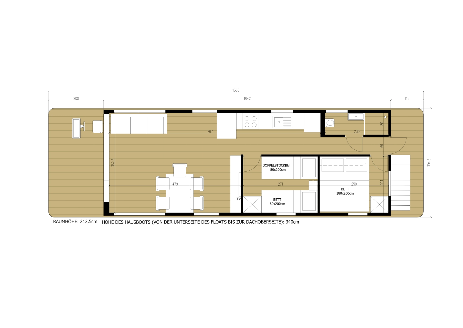 Bareboat Rental Houseboat WOMA with a boat licence