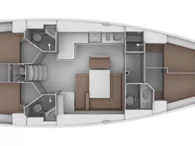 Sailboat rental in Tropea - Bavaria Cruiser 46