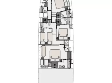 Luxury Yacht rental in Podstrana - Azimut Azimut 78 Fly - 4 + 1 cab.