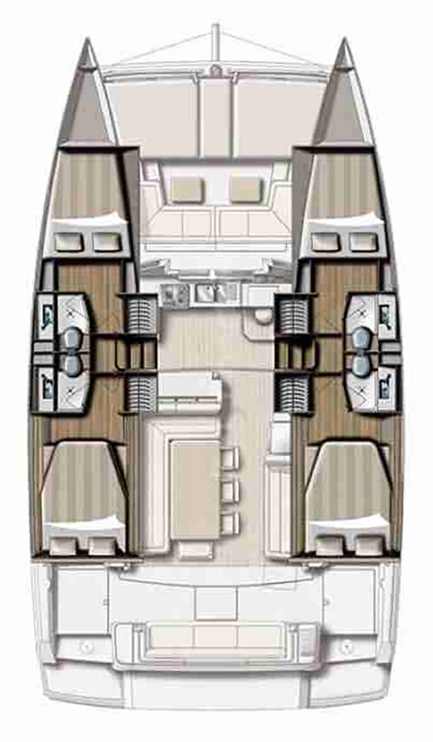 Catamaran rental in Agropoli - Bali Bali 4.1