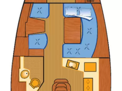 Sailboat rental with or without captain Jeanneau Barth