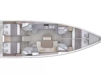 Bénéteau Oceanis 47 - 4 cab. charter bareboat or captained in  Rhodes (City)