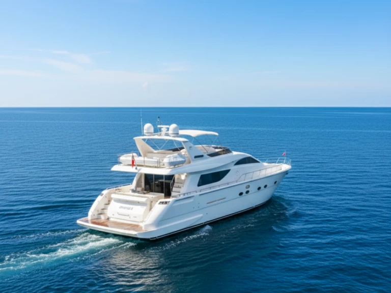 Yacht charter Miami cheap Aicon75 fly bridge 
