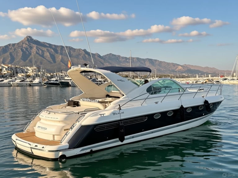 Luxury Yacht rental with or without captain Fairline Marbella