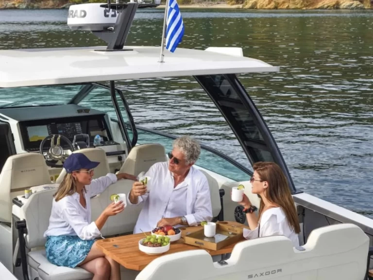 Yacht charter Sithonia cheap Saxdor 270 GTO