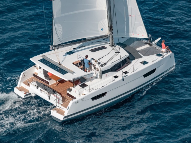 Fountaine Pajot Isla 40 charter bareboat or captained in  Deme of Volos