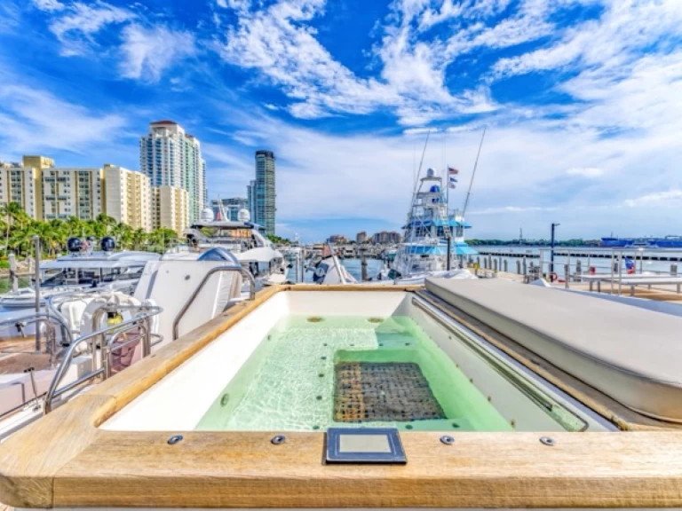 Luxury Yacht rental with or without captain Princess South Miami Beach