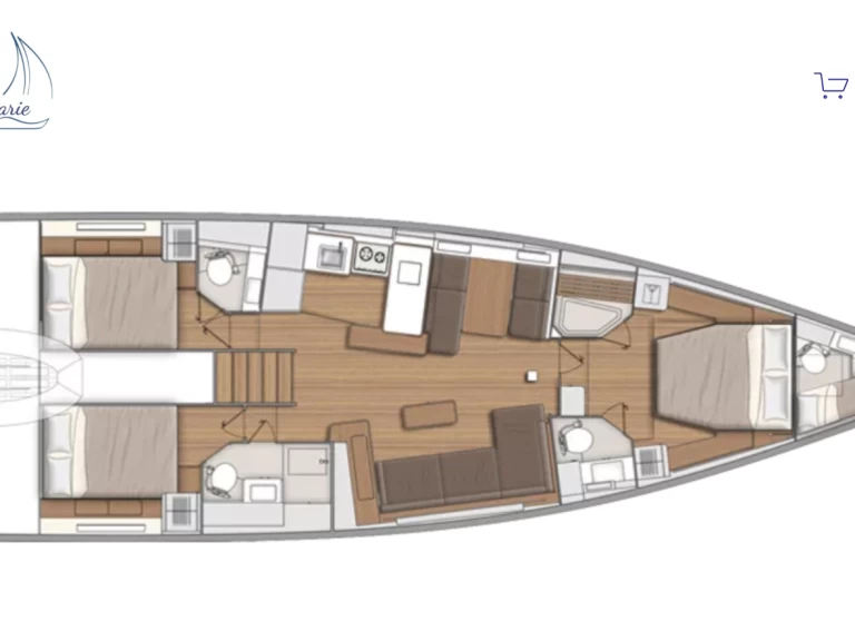 Sailboat rental with or without captain Bénéteau Portisco