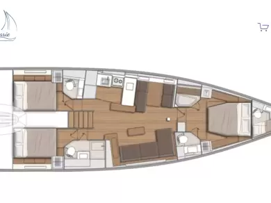 Sailboat rental with or without captain Bénéteau Portisco