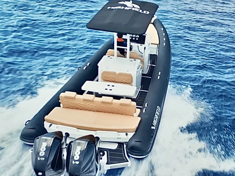 Highfield 900 sport charter bareboat or captained in  Cannigione