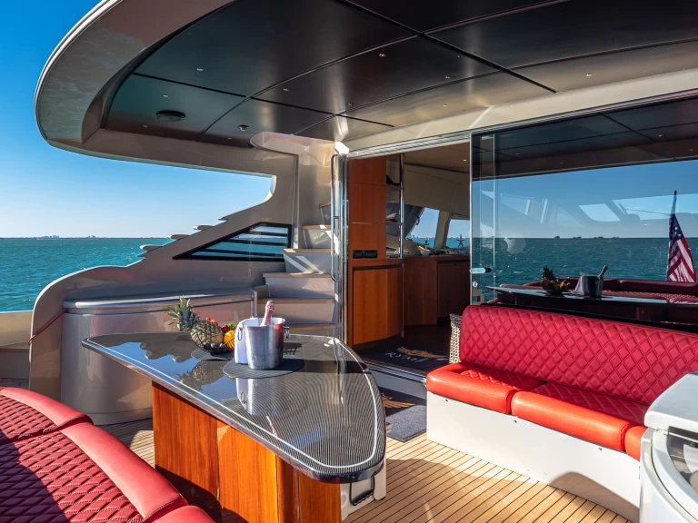 Luxury Yacht rental with or without captain Pershing South Miami Beach