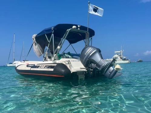Bareboat Rental RIB Zar with a boat licence