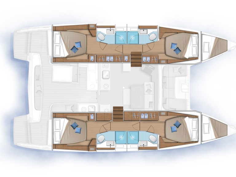 Lagoon Lagoon 46 charter bareboat or captained in  Skradin