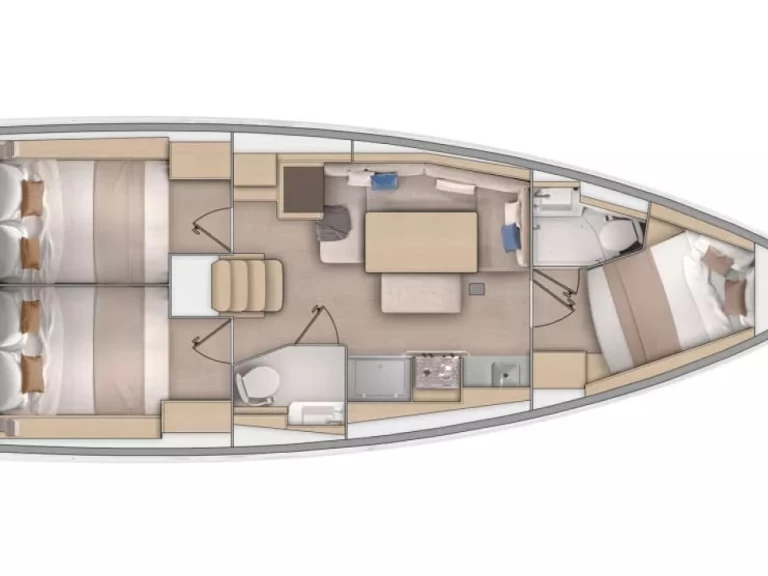 Sailboat rental with or without captain Bénéteau Skradin