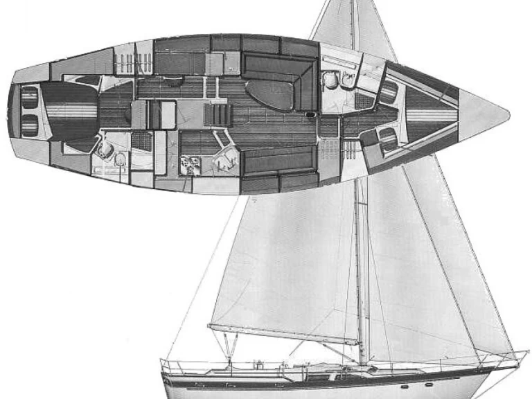 Bareboat Rental Sailboat Irwin with a boat licence