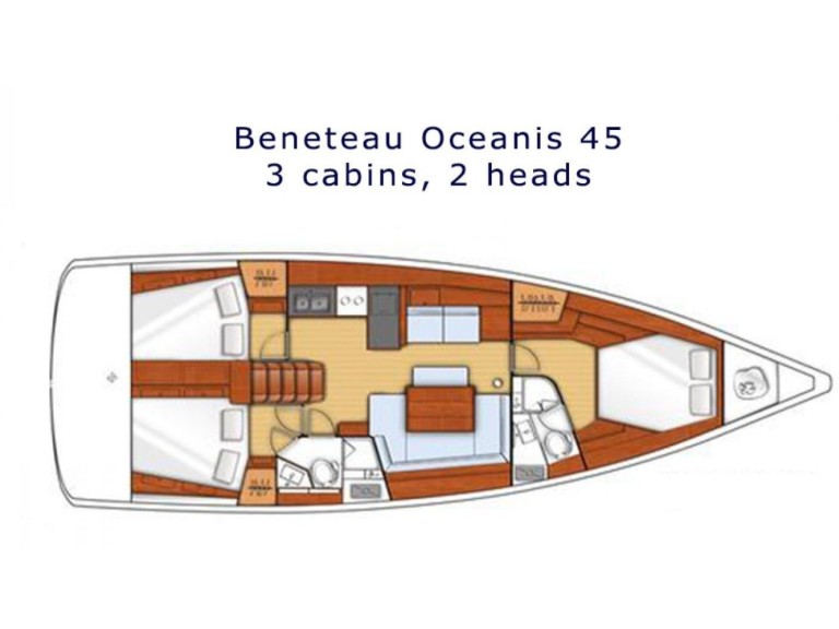 Sailboat rental in Alimos - Bénéteau Oceanis 45/3