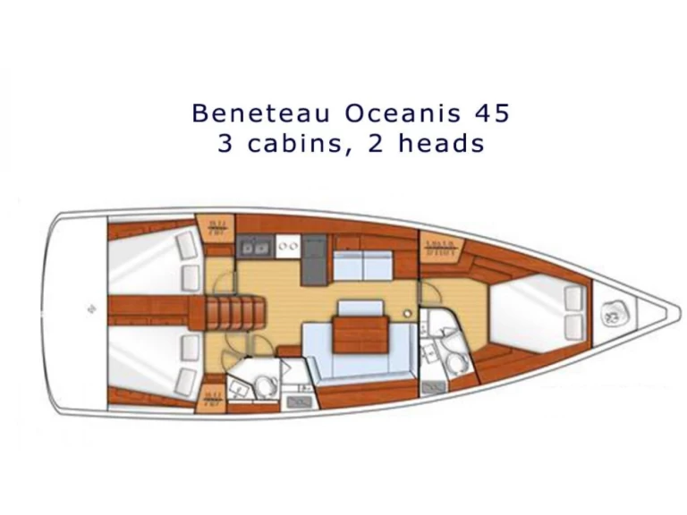 Sailboat rental in Alimos - Bénéteau Oceanis 45/3