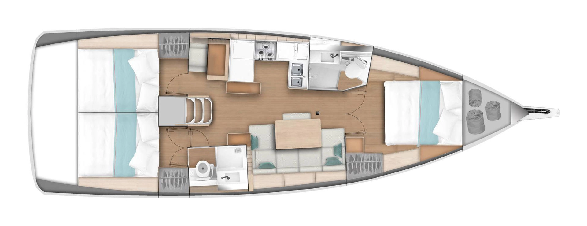 Bareboat Rental Sailboat Jeanneau with a boat licence