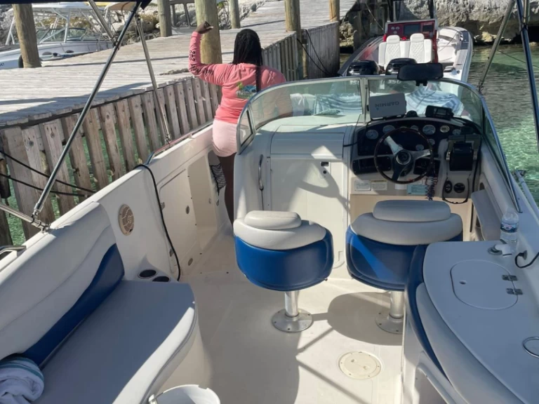 Hurricane deck boat  260 charter bareboat or captained in  Nassau