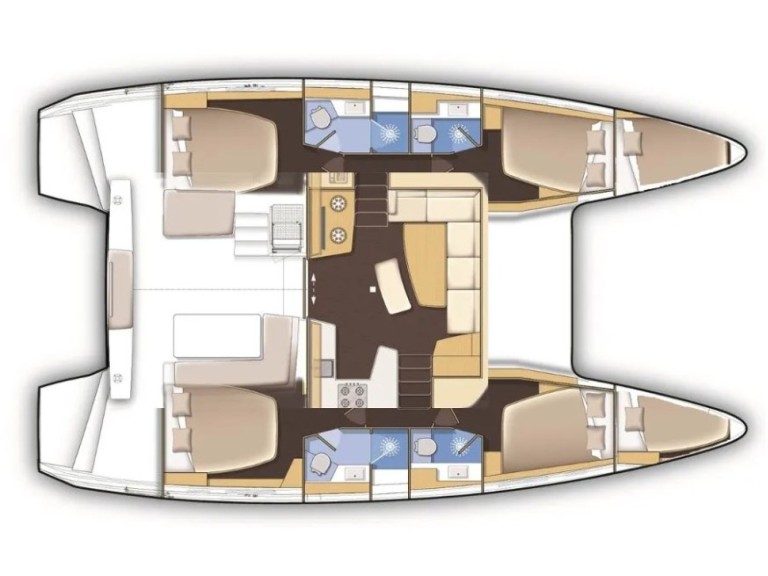 Bareboat Rental Catamaran Lagoon with a boat licence