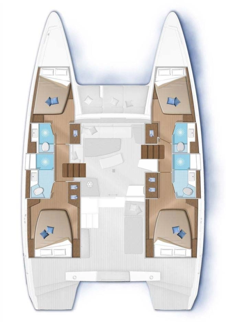 Bareboat Rental Catamaran Lagoon with a boat licence