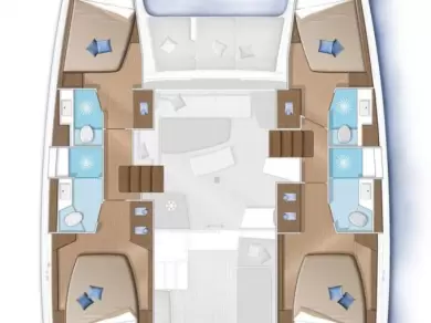 Bareboat Rental Catamaran Lagoon with a boat licence