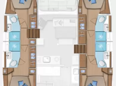 Bareboat Rental Catamaran Lagoon with a boat licence