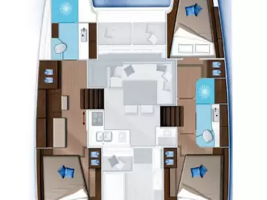 Bareboat Rental Catamaran Lagoon with a boat licence