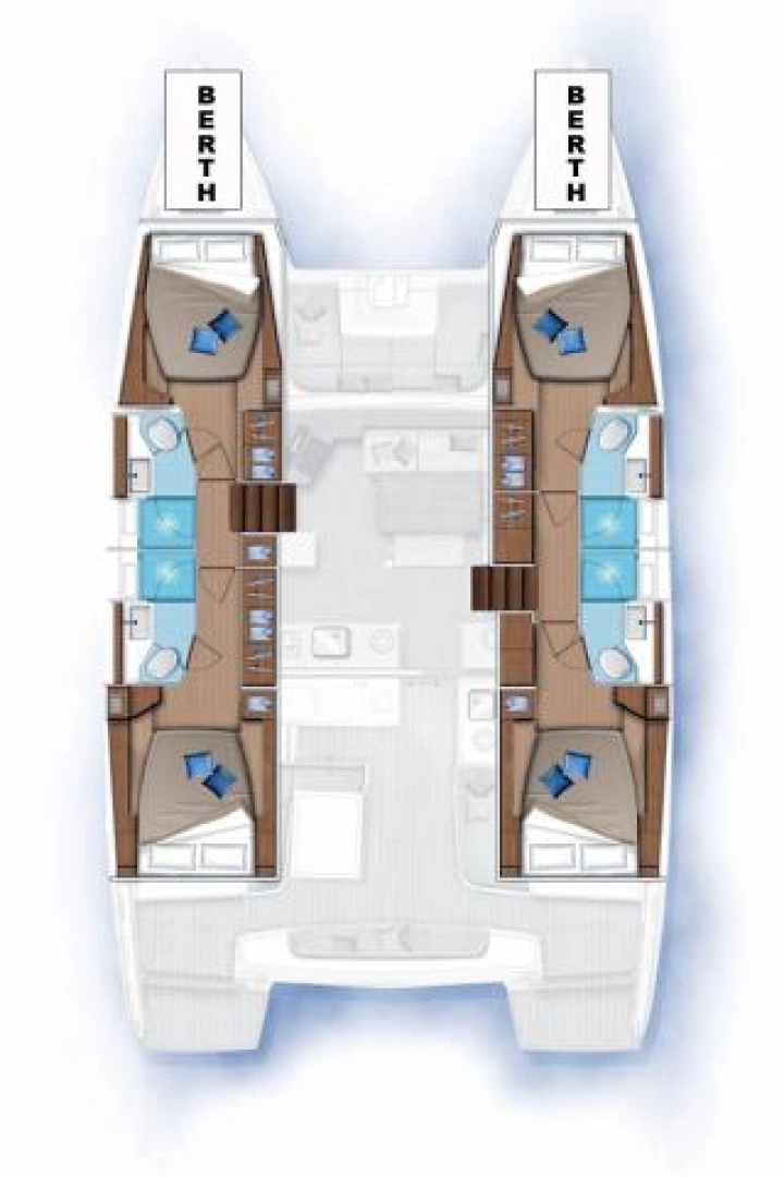 Lagoon Lagoon 46 charter bareboat or captained in  Seget Donji