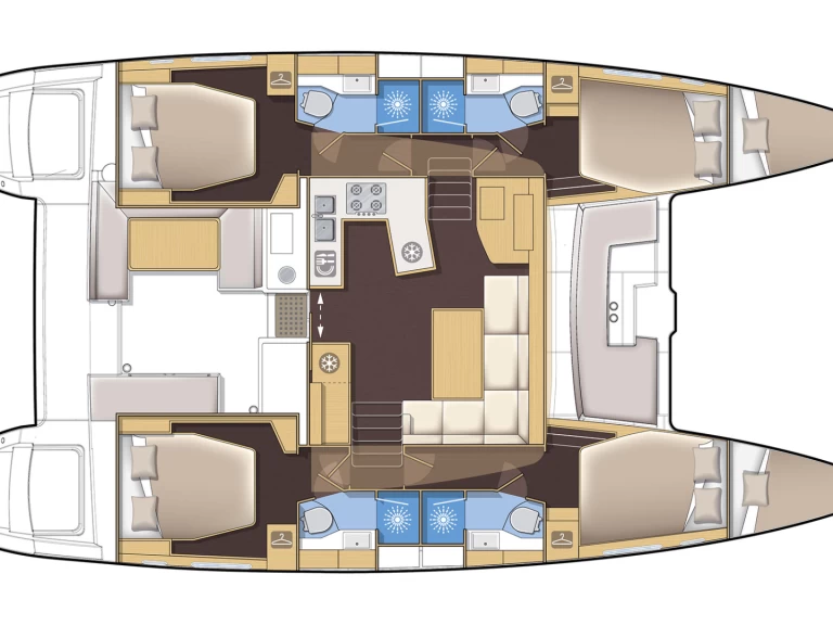Lagoon Lagoon 450 F charter bareboat or captained in  Préveza