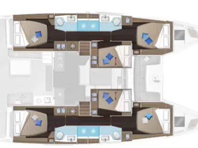 Bareboat Rental Catamaran Lagoon with a boat licence